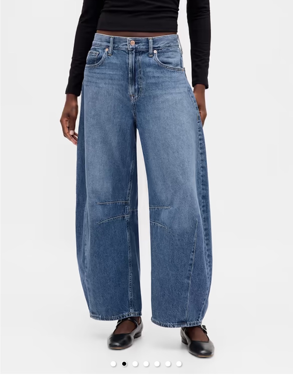GAP Women’s Blue Jeans - High Rise Horseshoe Fit
